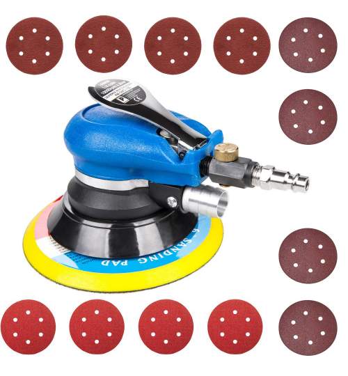 Masina de slefuit pneumatica orbitala, diametru disc 150mm, 10 000 RPM, cu accesorii