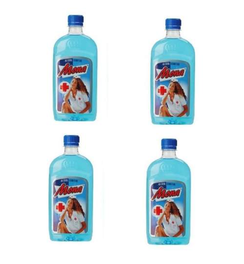 Alcool sanitar Mona, set 4x 500 ml