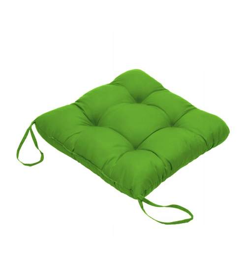 Set Perne decorative pentru scaun de bucatarie sau terasa, dimensiuni 40x40cm, culoare Verde, 2 bucati/set