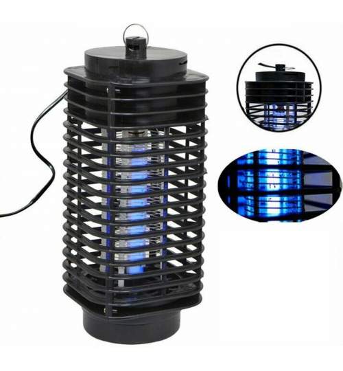 Aparat Lampa UV Anti-Insecte, acoperire 18mp, putere 3W, negru