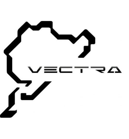 Sticker auto Vectra on Nurburgring, 15 x 15 cm