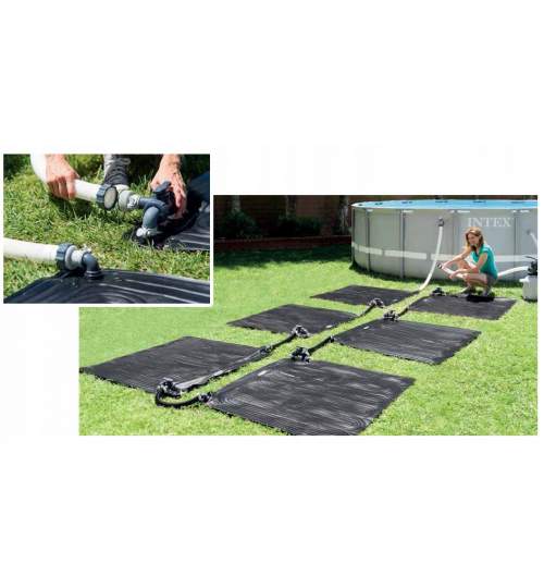 Sistem de incalzire covoras solar pentru apa din piscina, 120 x 120 cm