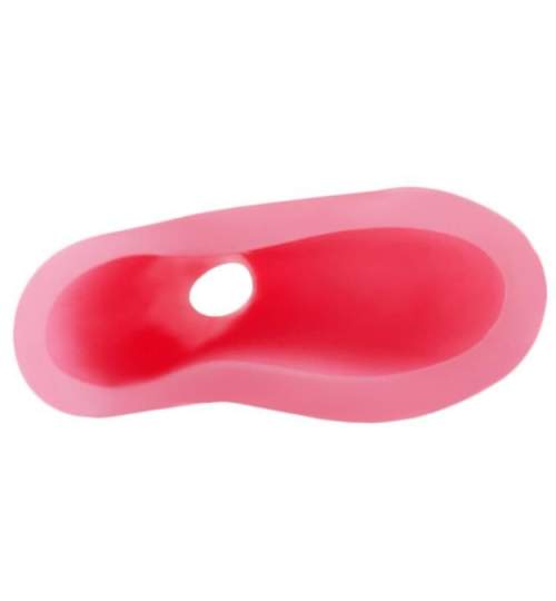 Dispozitiv urinal tip palnie reutilizabil pentru femei, din silicon, 14,5x10cm, roz