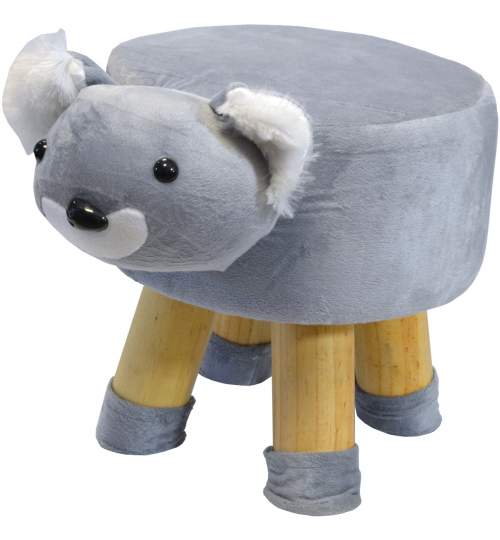 Scaun taburet pentru copii, model Urs Koala, 50kg, 28x28cm