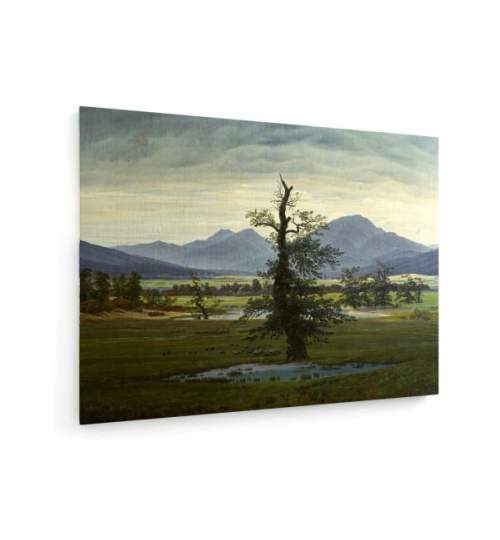 Tablou pe panza (canvas) - Caspar David Friedrich - The Lonesome Tree - 1822 AEU4-KM-CANVAS-238