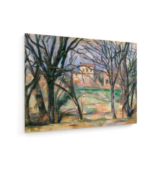 Tablou pe panza (canvas) - Paul Cezanne - Trees and Houses AEU4-KM-CANVAS-367