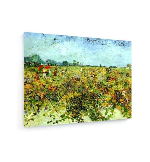 Tablou pe panza (canvas) - Vincent Van Gogh - The Green Vineyard - Painting AEU4-KM-CANVAS-198