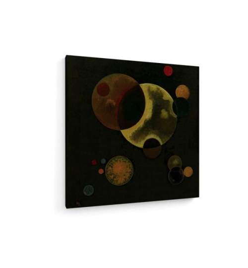 Tablou pe panza (canvas) - Wassily Kandinsky - Heavy Circles AEU4-KM-CANVAS-350