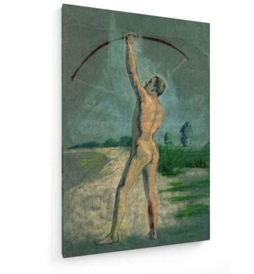 Tablou pe panza (canvas) - August Macke - Archer - Pastel - 1903 AEU4-KM-CANVAS-697