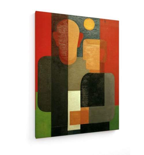 Tablou pe panza (canvas) - Heinrich Hoerle - Seiwert and I AEU4-KM-CANVAS-665