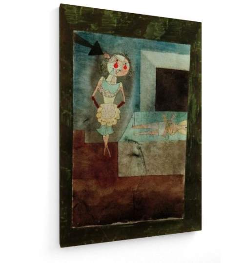 Tablou pe panza (canvas) - Paul Klee - Parlour Maid's Suicide - 1923 AEU4-KM-CANVAS-1369