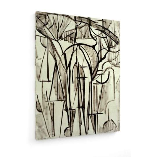 Tablou pe panza (canvas) - Piet Mondrian - Composition trees I - 1912 AEU4-KM-CANVAS-893