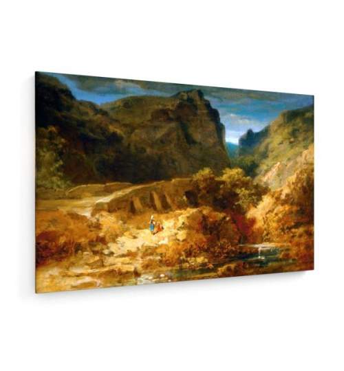 Tablou pe panza (canvas) - Spitzweg - Italian Landscape - Painting AEU4-KM-CANVAS-1570