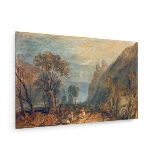 Tablou pe panza (canvas) - William Turner - A View on the Rhine - The Bautsburg AEU4-KM-CANVAS-822