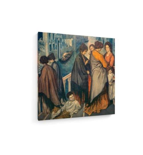 Tablou pe panza (canvas) - Emile Bernard - On a bridge in Venice AEU4-KM-CANVAS-1876