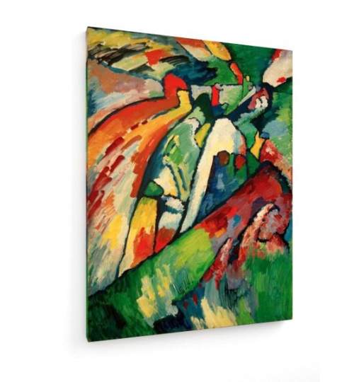 Tablou pe panza (canvas) - Wassily Kandinsky - Improvisation 7 (Storm) AEU4-KM-CANVAS-1827