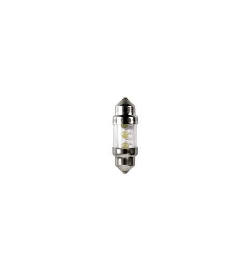 Bec tip LED 12V sofit cu 3 leduri 10x31mm SV8,5-8 2buc - Curcubeu ManiaMall Cars