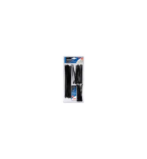 Coliere plastic 75buc asortate 90 - 120 - 190mm - Negru ManiaMall Cars