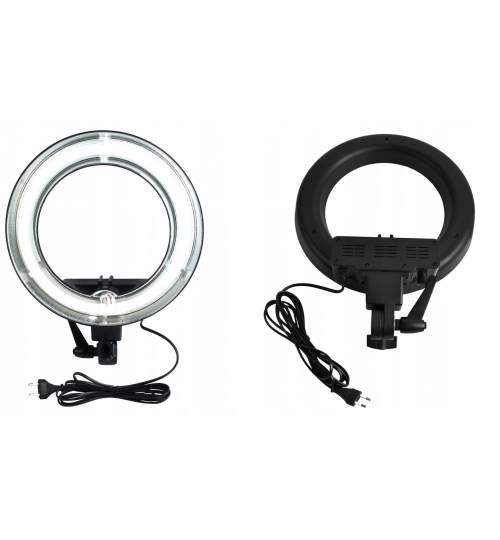 Set Foto Lampa Circulara 5600K + Trepied cu Inaltime Reglabila si sistem prindere pentru suport telefon sau camera video