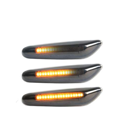 Lampi LED semnalizare dinamica compatibila BMW E36, E46, E60, E81, E82, E87, E88, E90, E91, E92, E93, X1, X3, X5  COD: OR-7134D-1 MRA36-190521-2