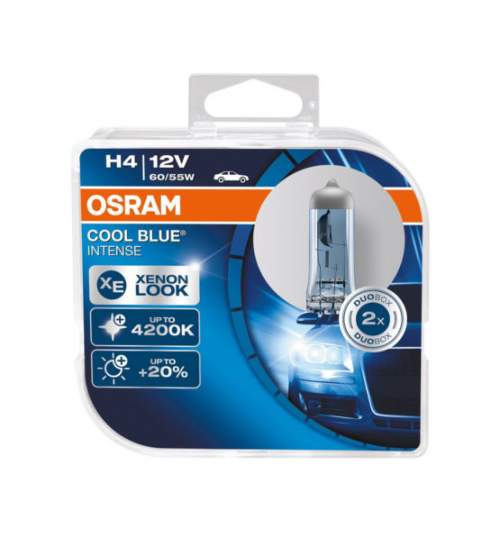 Set 2 becuri halogen H4 osram cool blue intense 12v 60/55w MRA36-120421-2