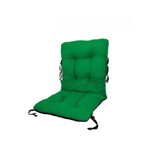 Perna decorativa pentru scaun de bucatarie cu spatar, dimensiune sezut 42x40 cm, spatar 42x50 cm, culoare verde