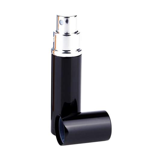 Pulverizator de parfum pentru calatorie, reincarcabil, din aluminiu, capacitate 10ml, negru