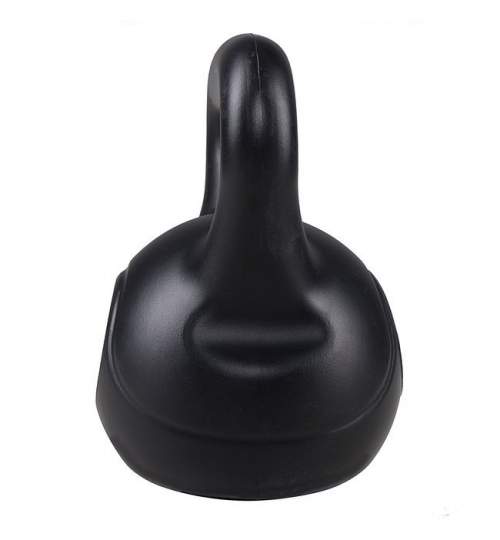 Gantera Kettlebell cu maner, ABS, 12 kg, culoare Negru