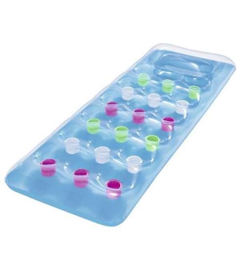 Saltea Gonflabila pentru Plaja sau Piscina, 188x71 cm, culoare Albastru