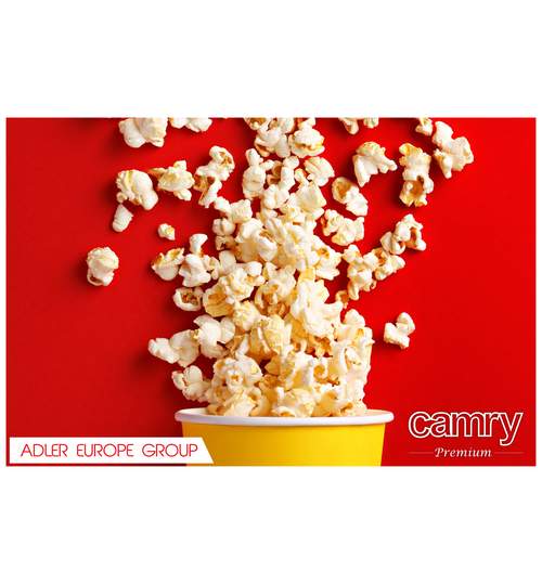 Aparat de preparat popcorn, putere 1200W, culoare Rosu