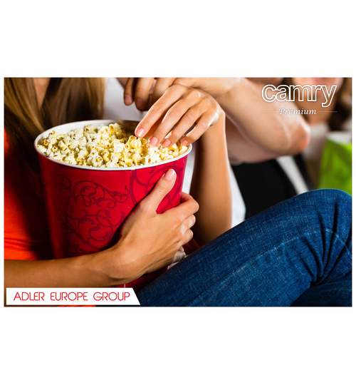 Aparat de preparat popcorn, putere 1200W, culoare Rosu