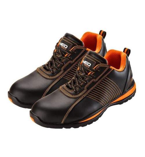 Pantofi de lucru, SB, SRA, piele, protectie metalica, marimea 44, NEO MART-82-105