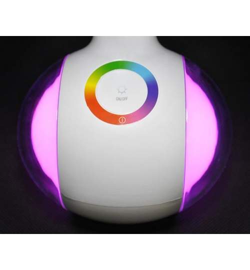 Veioza pentru Birou sau Camera cu Lumina Ambientala 2-in-1 SMART LED RGB, Luminozitate si Culoare Reglabila