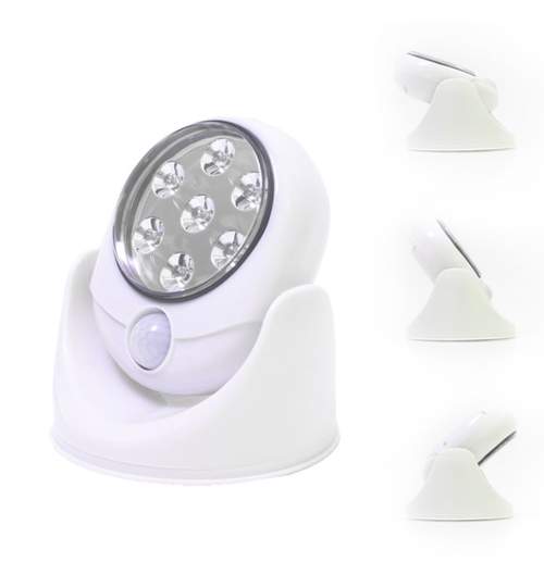 Lampa LED Reglabila pe Baterii cu Senzor de Miscare