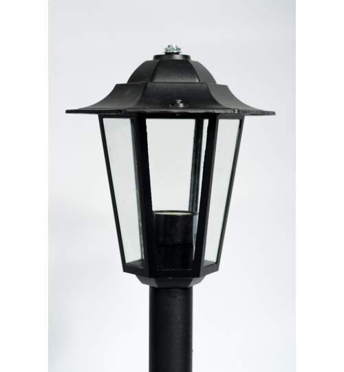 Lampa iluminat exterior tip stalp cu felinar LUNA 80cm