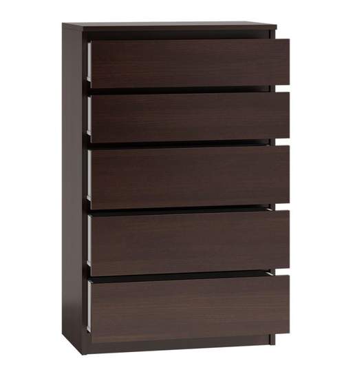 Comoda cu 5 sertare, model Malwa M5, culoare wenge