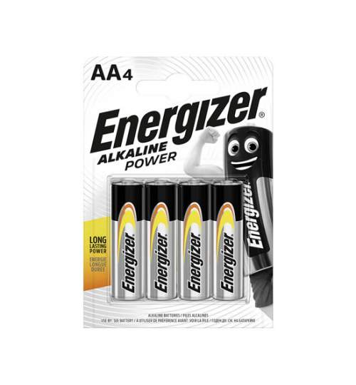 Set 4 baterii alcaline Energizer LR6, AA, 1.5 V FMG-LCH-EN-LR06