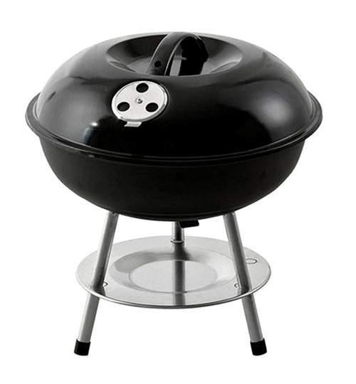 Gratar Rotund pentru Curte sau Gradina cu Capac, Diametru Grill 35cm