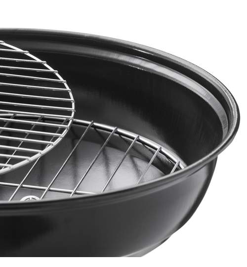 Gratar Rotund pentru Curte sau Gradina cu Capac, Diametru Grill 35cm