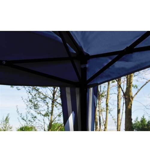 Cort Pavilion 3x3m pentru Curte, Gradina sau Evenimente, Culoare Albastru