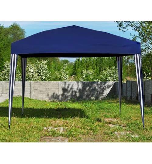 Cort Pavilion 3x3m pentru Curte, Gradina sau Evenimente, Culoare Albastru