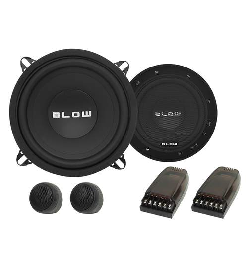 Set Difuzor Subwoofer Bass Auto Blow VR-130 si Tweeter 30mm, Putere 100W, Diametru 13cm