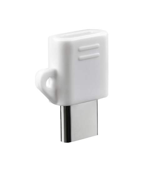 Adaptor Lightning de la Micro USB la USB-C 3.0 - 3.1, culoare Alb