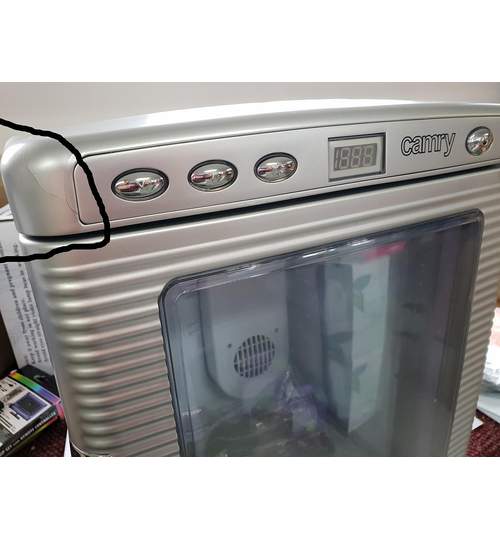 RESIGILAT Mini Frigider Camry Auto si Home, Capacitate 20L, LCD, Usa Transparenta, 220/12V