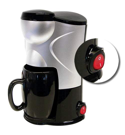 Cafetiera auto cu intrerupator 12V cana ceramica de 150ml 170W Kft Auto