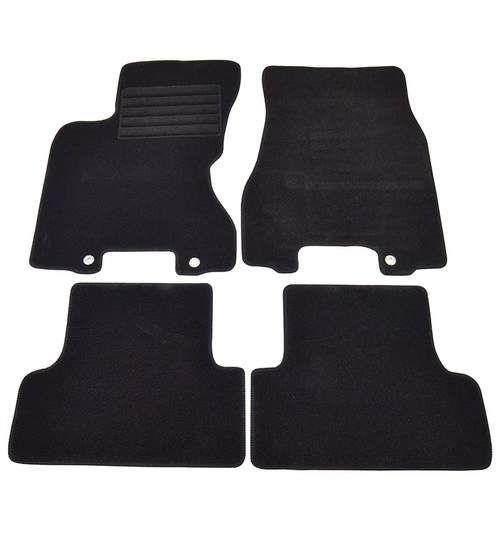 Covorase mocheta Nissan X-Trail 2007- Negre, set de 4 bucati Kft Auto