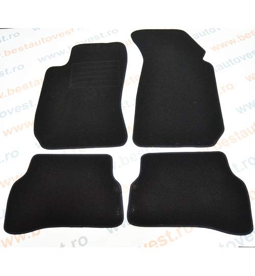 Covorase mocheta VW Passat B5 1997-2001 Negre, set de 4 bucati Kft Auto