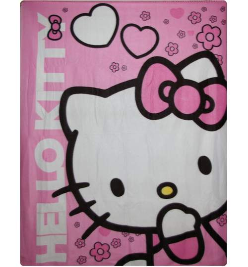 Patura pentru copii Hello Kitty 120x150cm Kft Auto