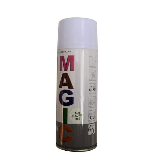 Spray vopsea MAGIC Alb Glacier 369 , 400 ml. Kft Auto