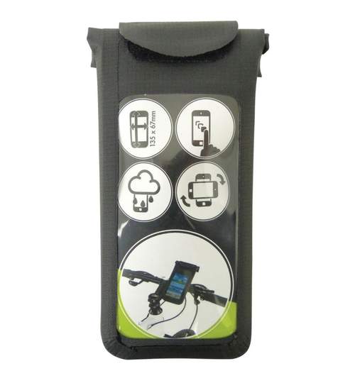 Suport telefon pentru bicicleta, 135x67x11mm, Dresco Kft Auto